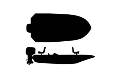 bass boat silhouette